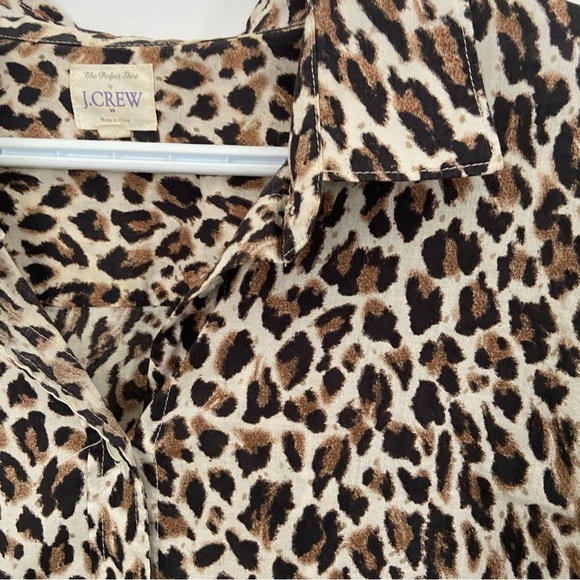 J. Crew Leopard Print Button-Down Shirt - Picture 7 of 13